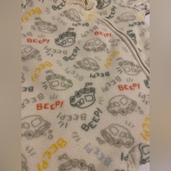 Baby Winter Hooded Romper Fleece Snowsuit Joe Fresh Cream Unisex 6-12 months - Picture 6 of 9